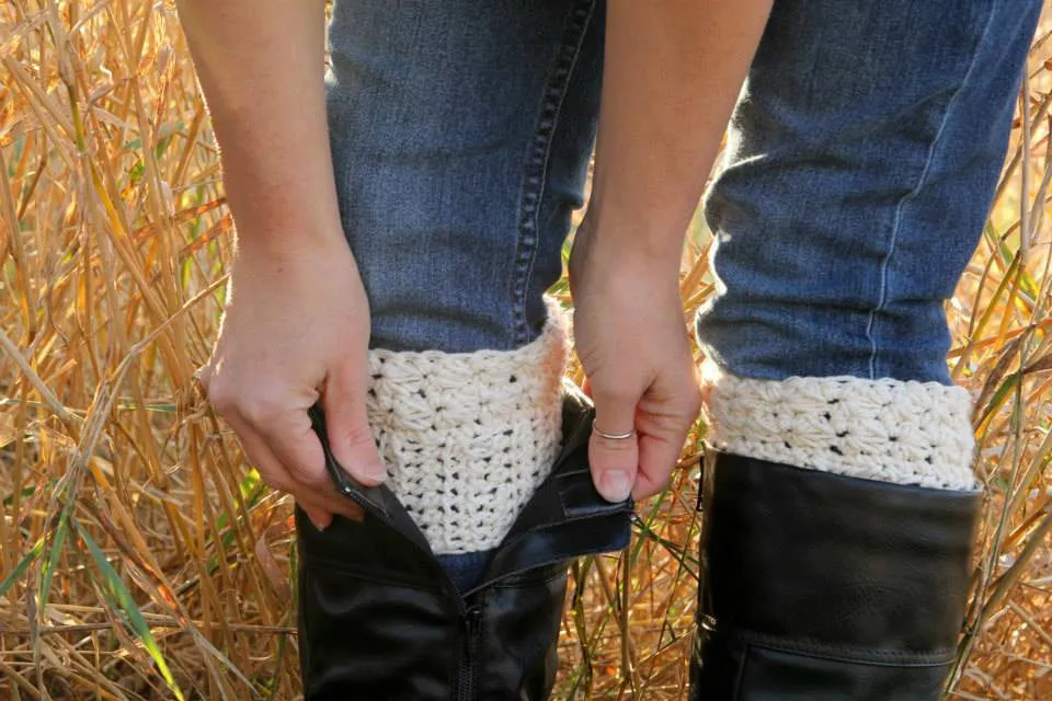 Crochet Pattern for Star Stitch Boot Cuffs | Crochet Boot Cuffs Pattern | Boot Cuff Crocheting Pattern | DIY Written Crochet Instructions