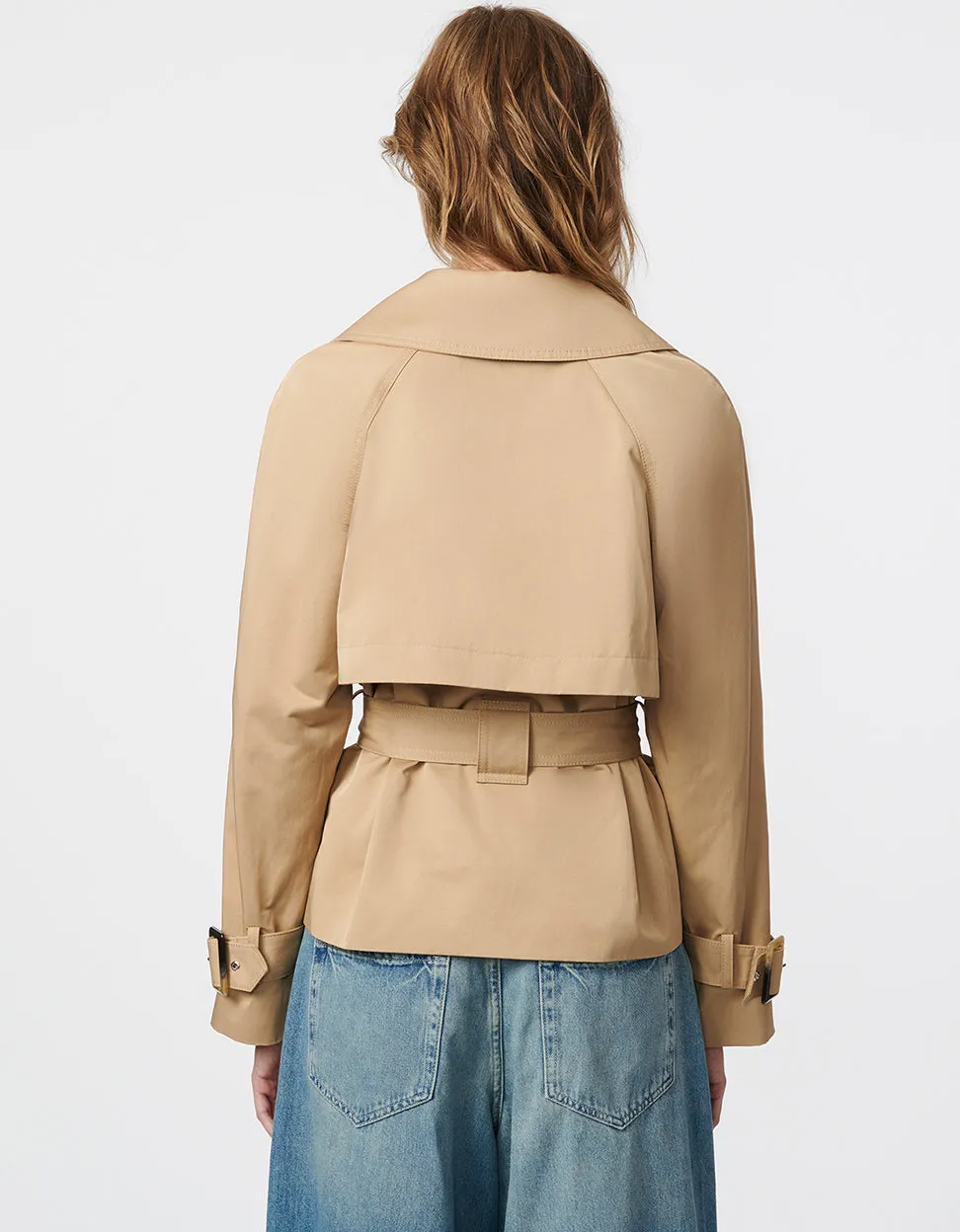 Cropped Classic Trench Coat