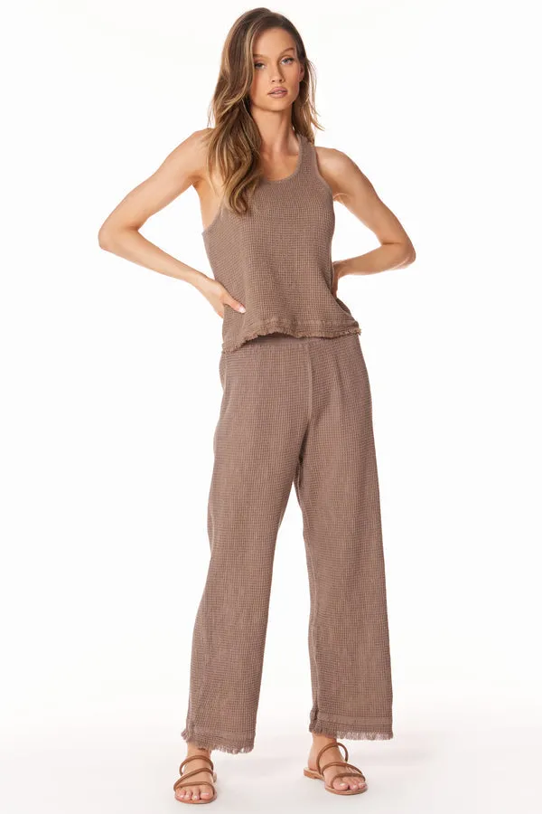 Cropped Wide Leg Pant