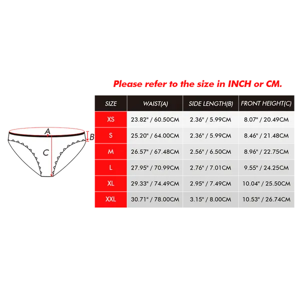 Custom Face Underwear Personalised Magnetic Tongue Underwear COME AND MAK A MOVE Valentine's Day Gifts for Couple