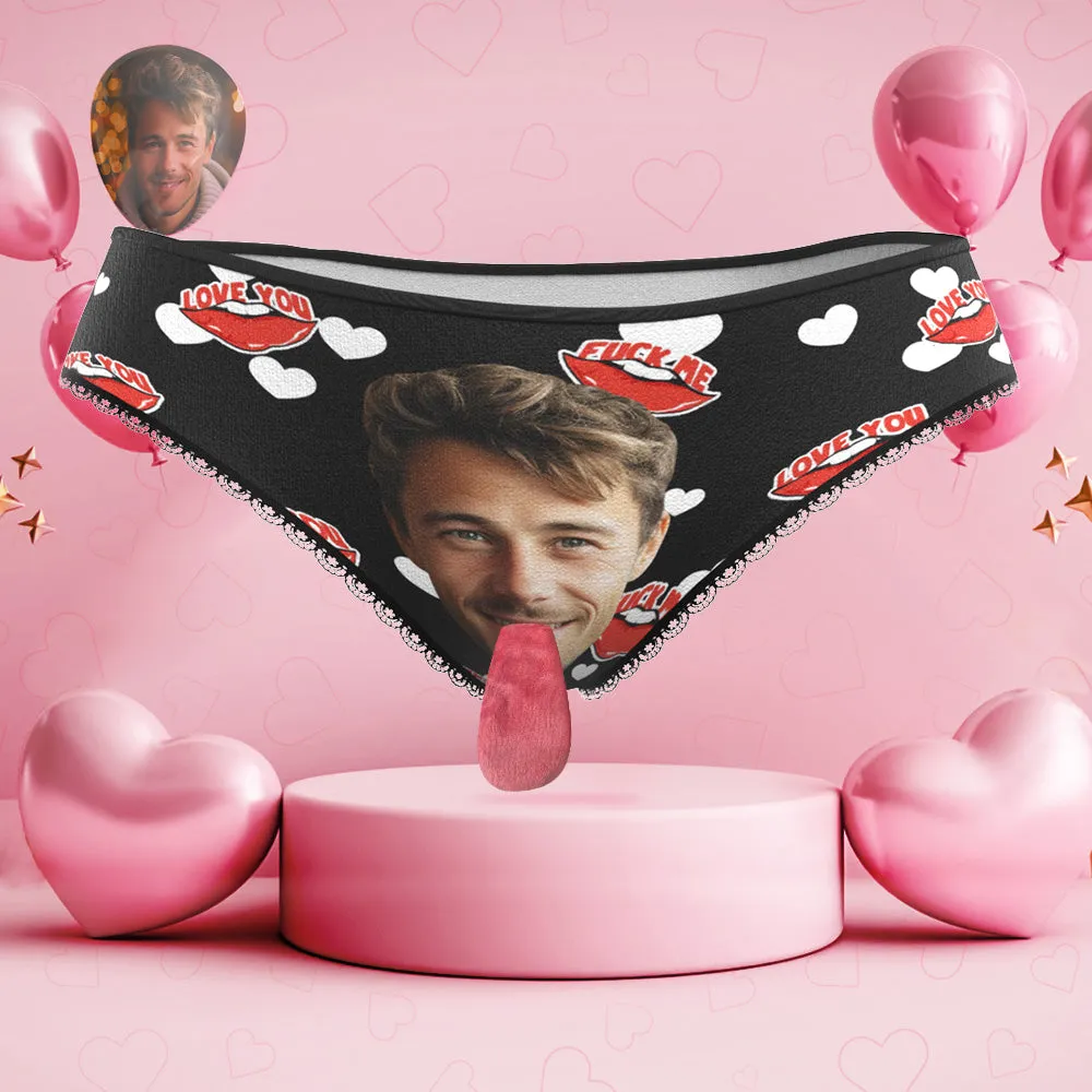 Custom Face Underwear Personalised Magnetic Tongue Underwear Love You Valentine's Gifts for Couple