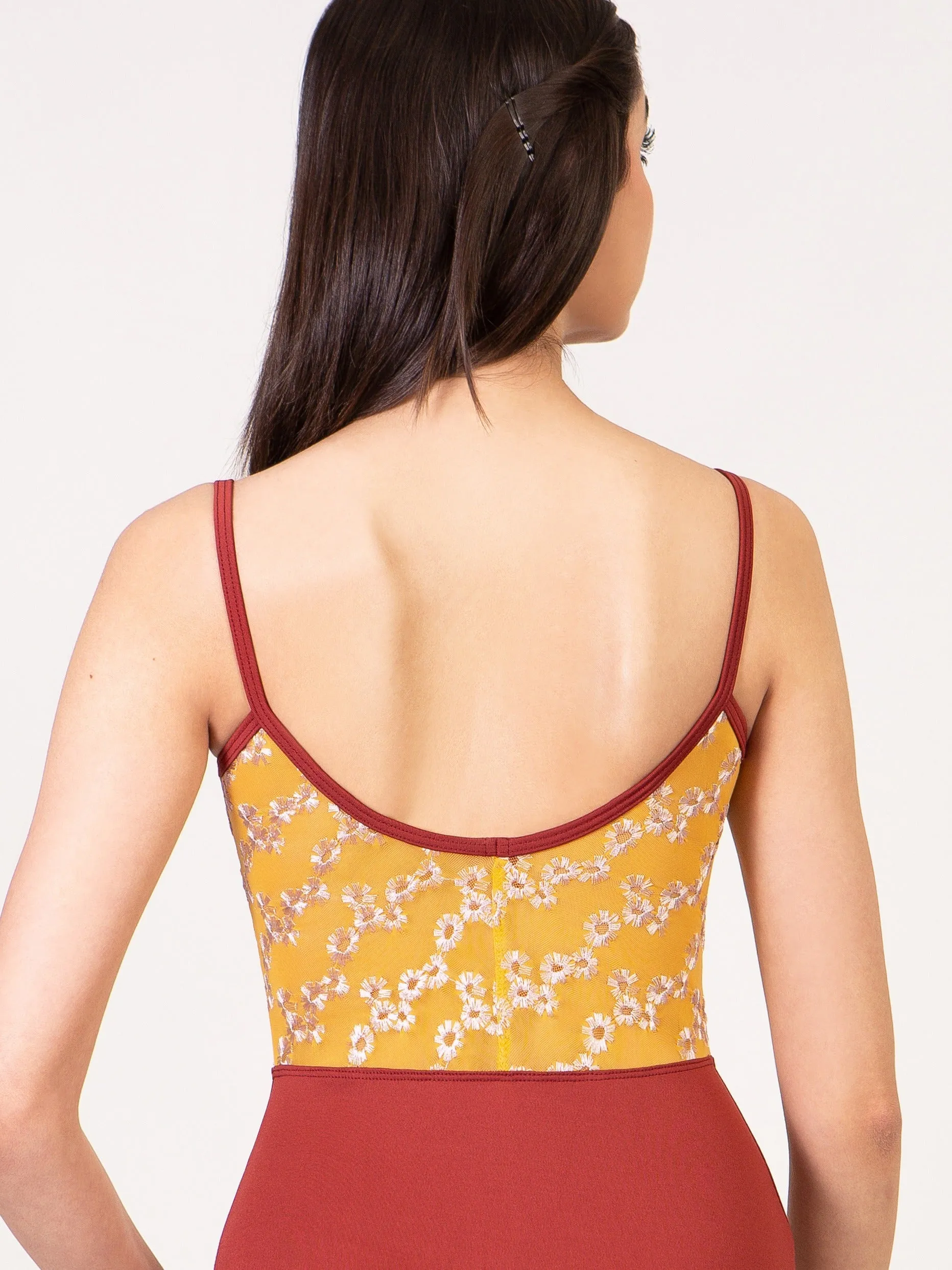 Daisy Chain Pinch Front Camisole Leotard