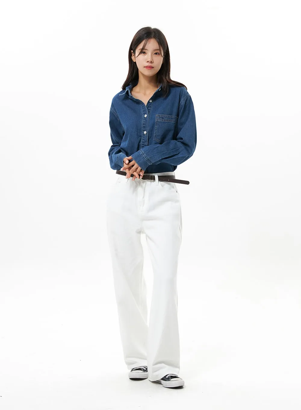 Denim Button-Down Shirt OS310