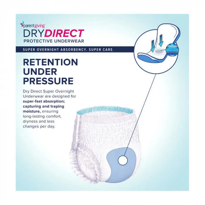 Dry Direct Super Overnight Underwear