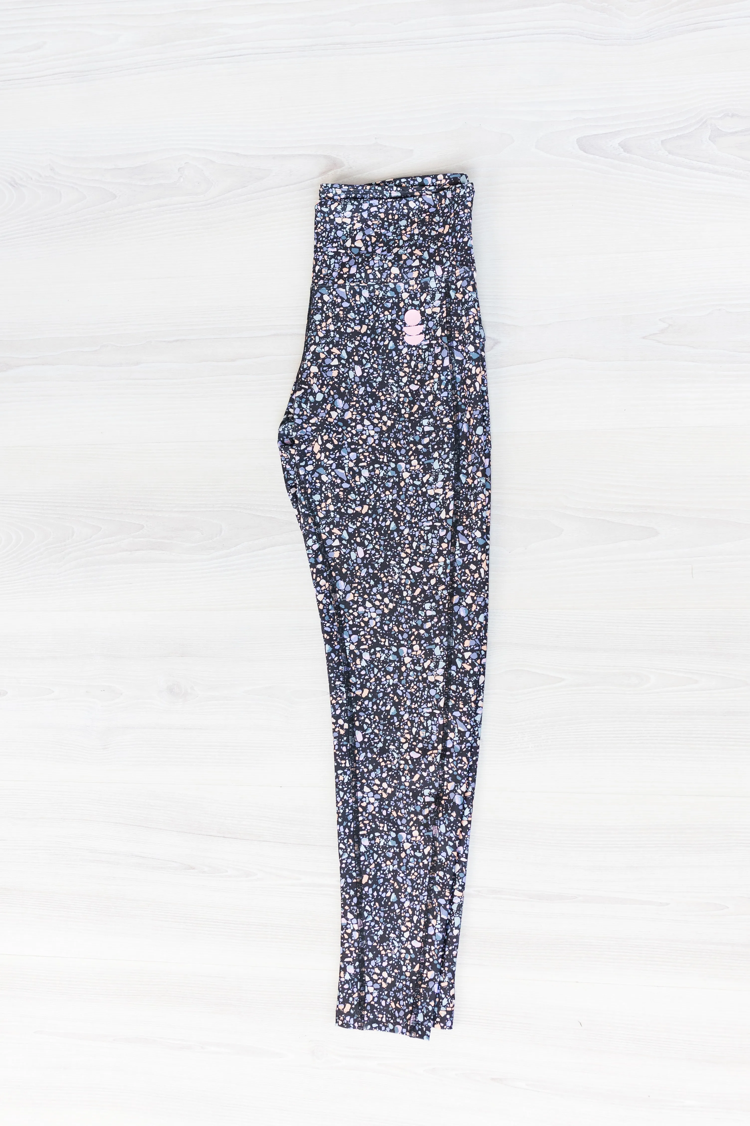 Elevate Black Terrazzo Leggings