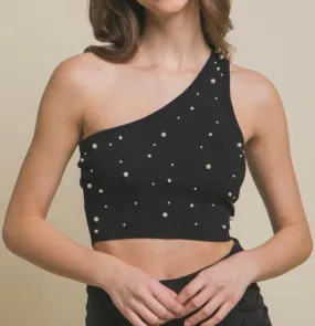 Fancy Like Apple B’s One Shoulder Cropped Tank