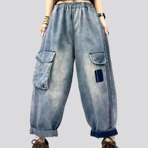 Fashion vintage denim pants for women