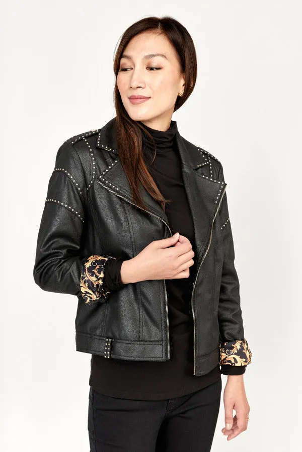 FAUX LEATHER JACKET