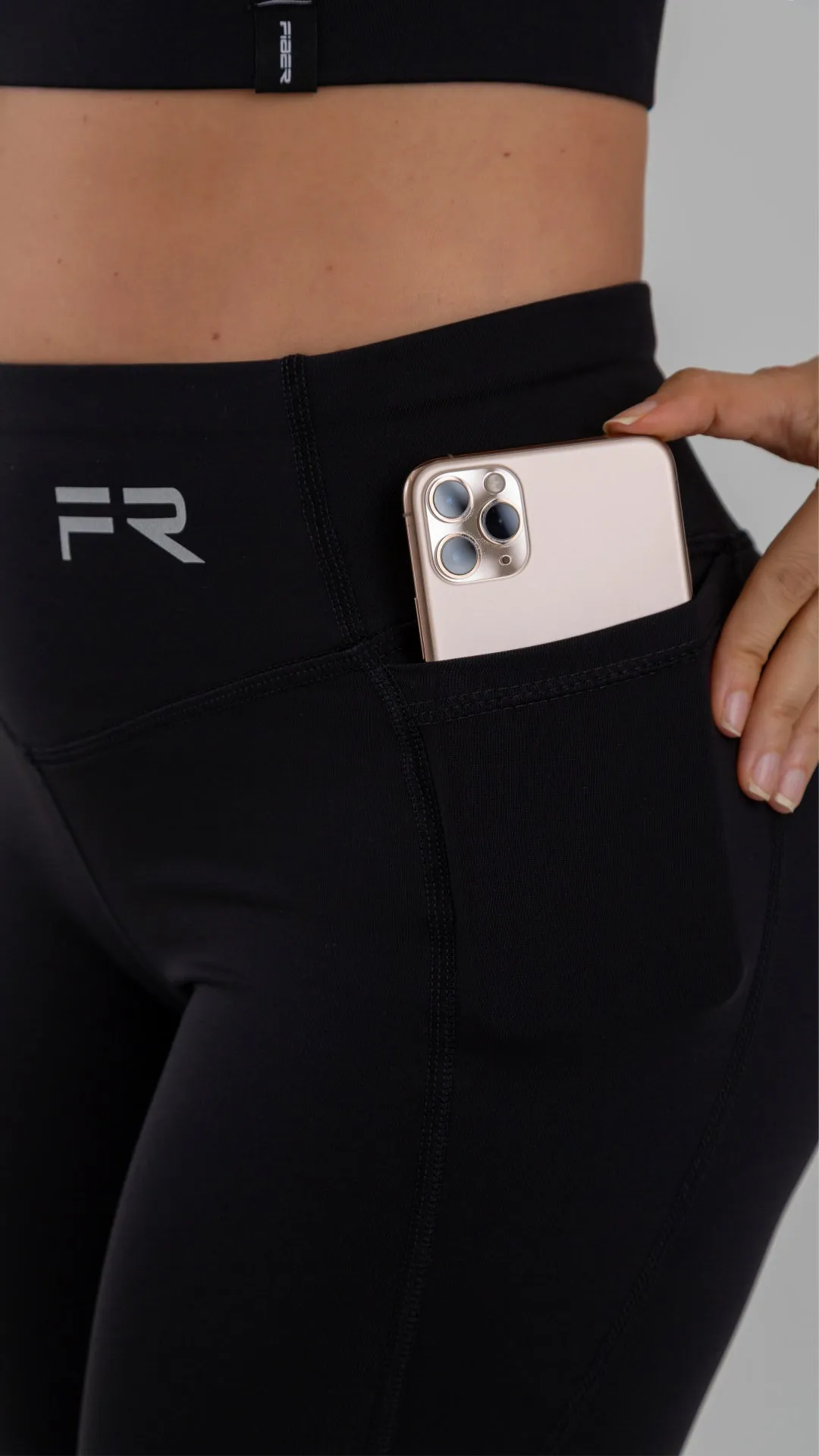 Fiber Wide Waistband Pocket Leggings