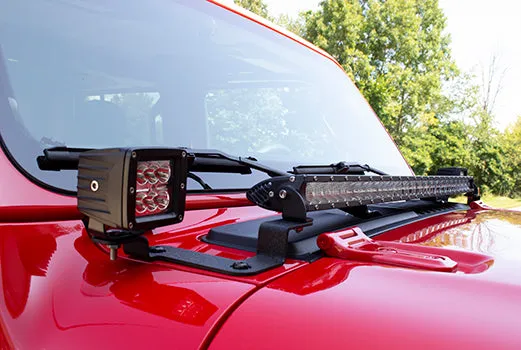 Fishbone Offroad 2018-Current Jeep Wrangler JL, JLU & Jeep Gladiator JT Cowl Light Brackets