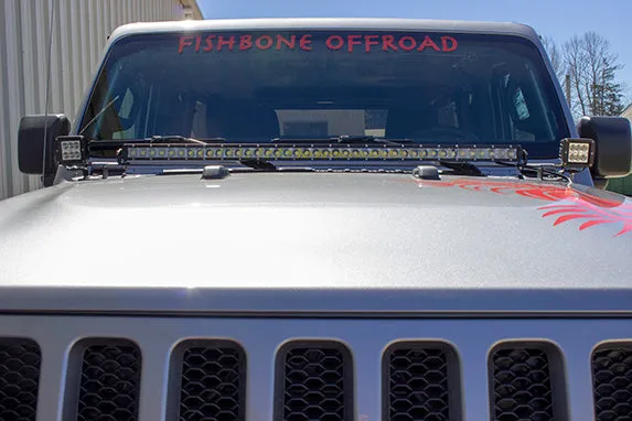 Fishbone Offroad 2018-Current Jeep Wrangler JL, JLU & Jeep Gladiator JT Cowl Light Brackets