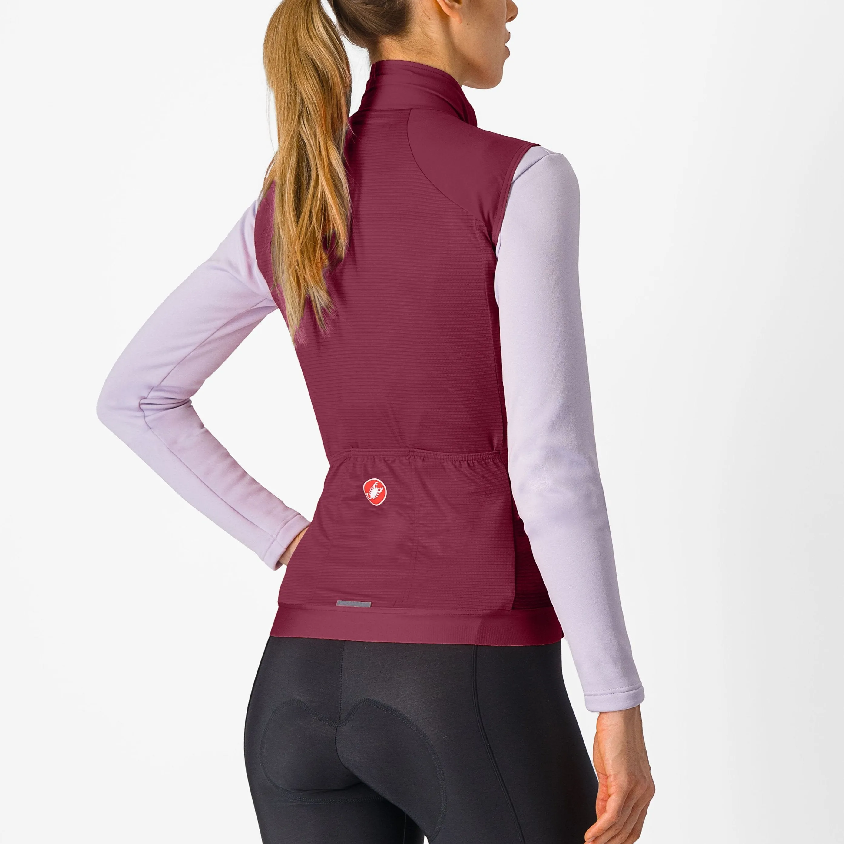 Gilet donna Castelli Espresso - Bordeaux