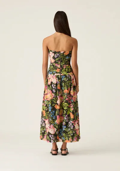 HARPER STRAPLESS DRESS | Harper Print