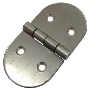 HINGE S/S ROUND BASE (PAIR)