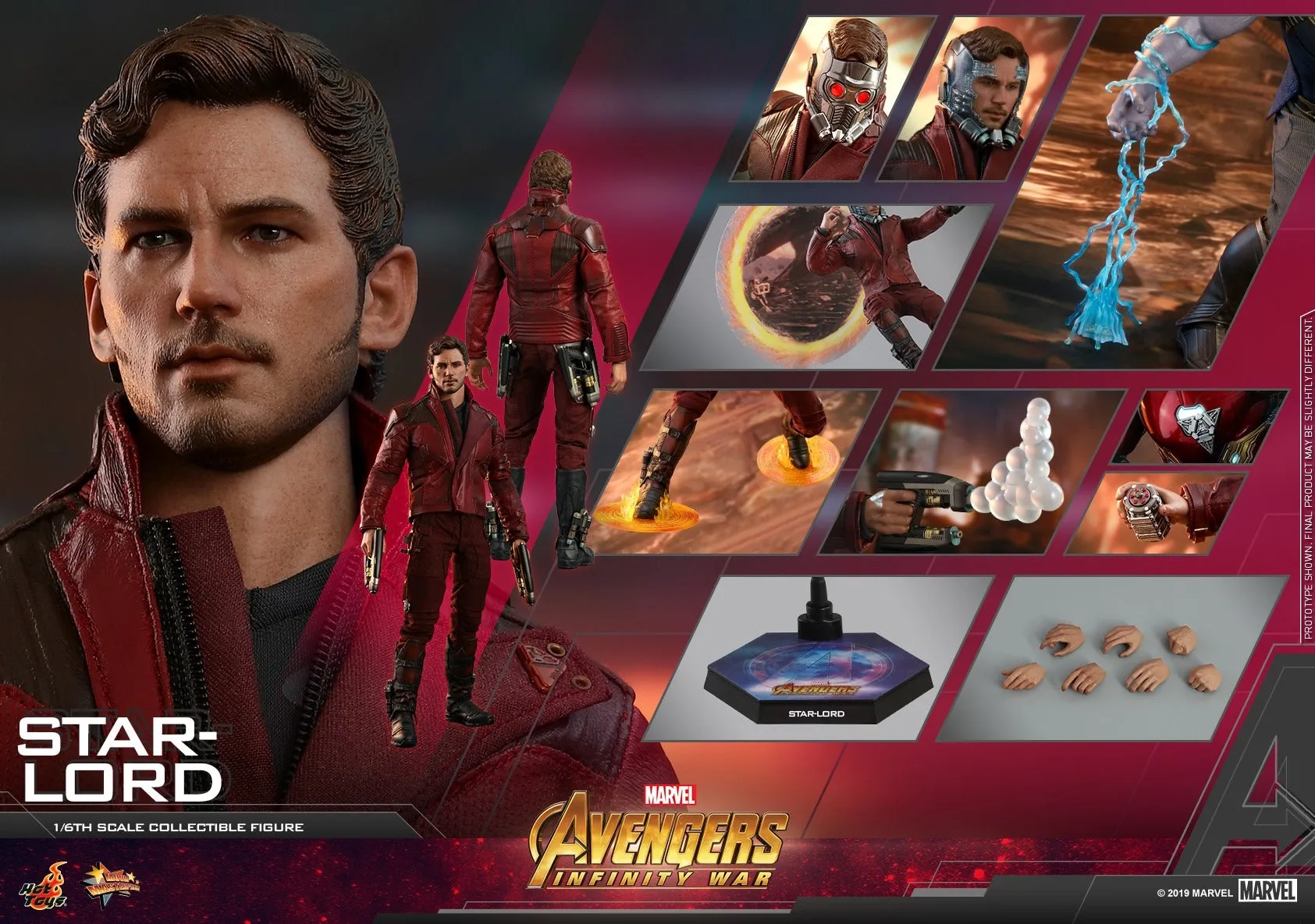 Hot Toys - MMS539 - Avengers: Infinity War - 1/6th scale Star-Lord Collectible Figure