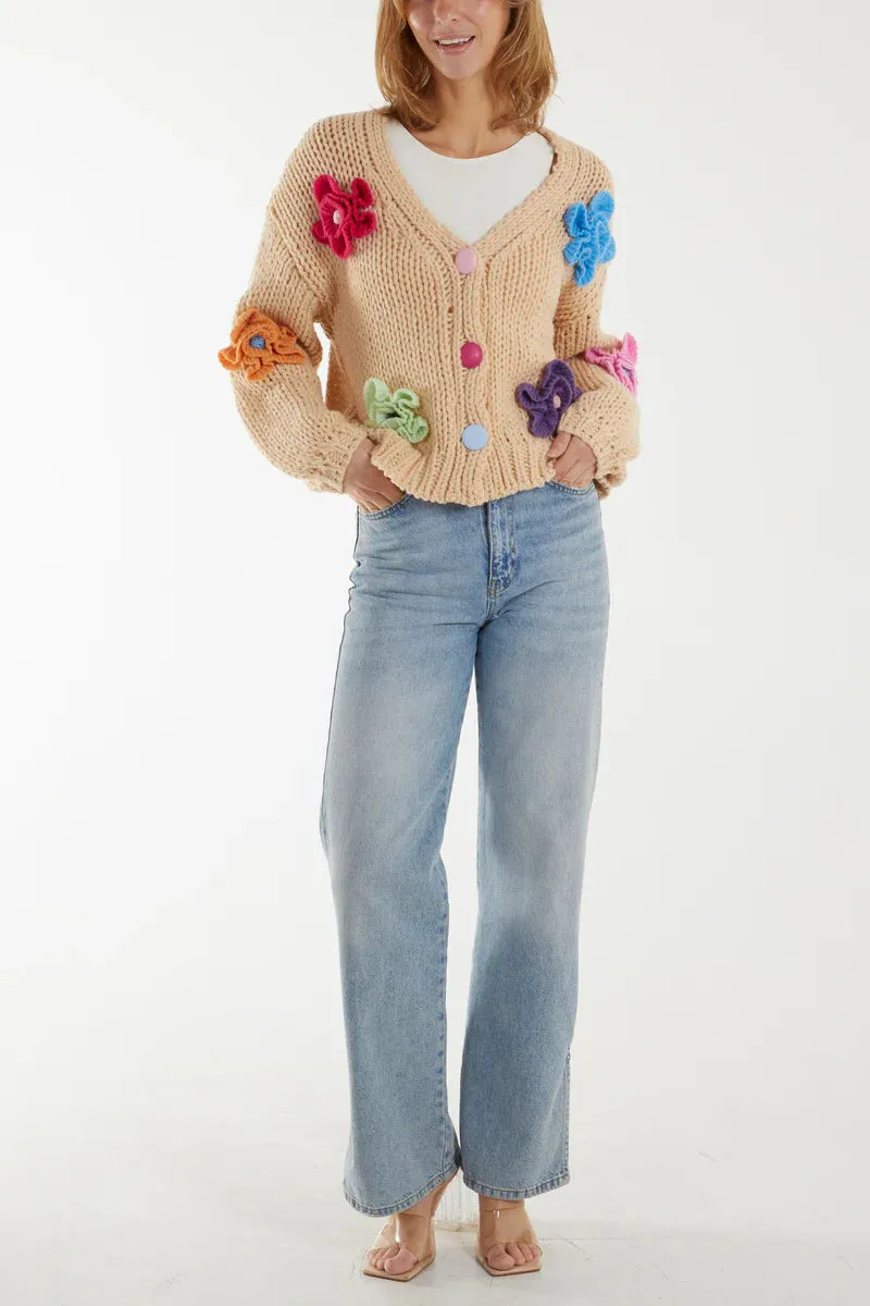 I Can Buy Myself Flowers Chunky Knit Cardigan