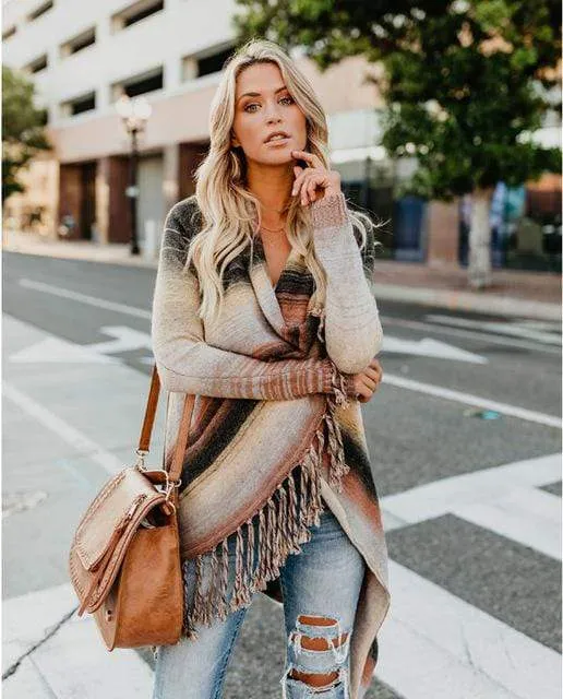 Irregular Vintage Fringe Sweater