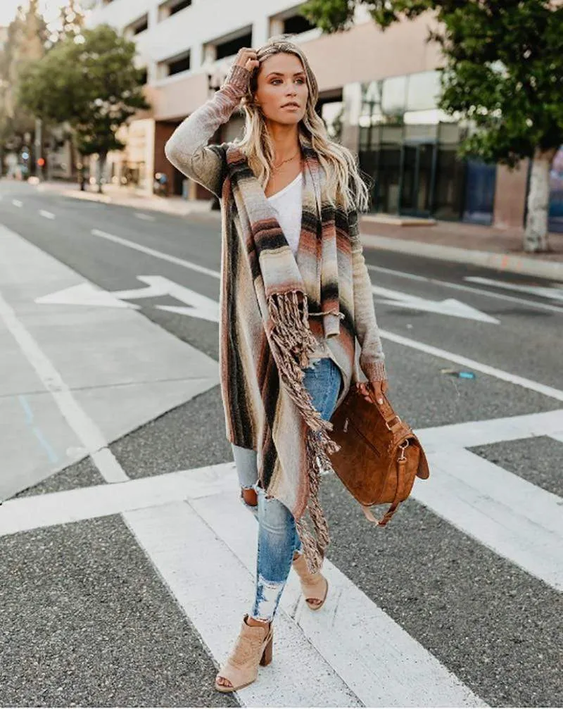 Irregular Vintage Fringe Sweater