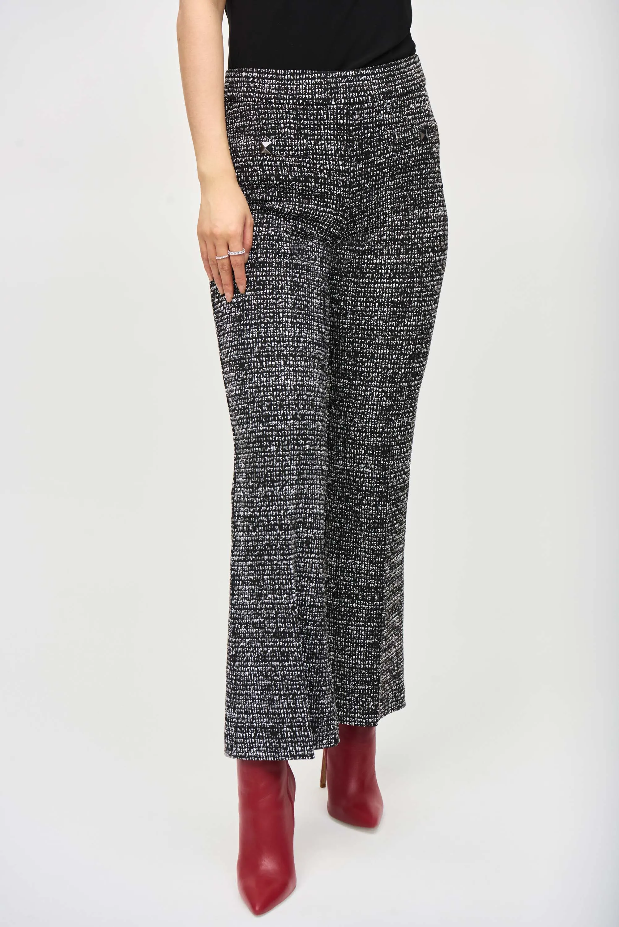 Jacquard Knit Abstract Print Pants
243047