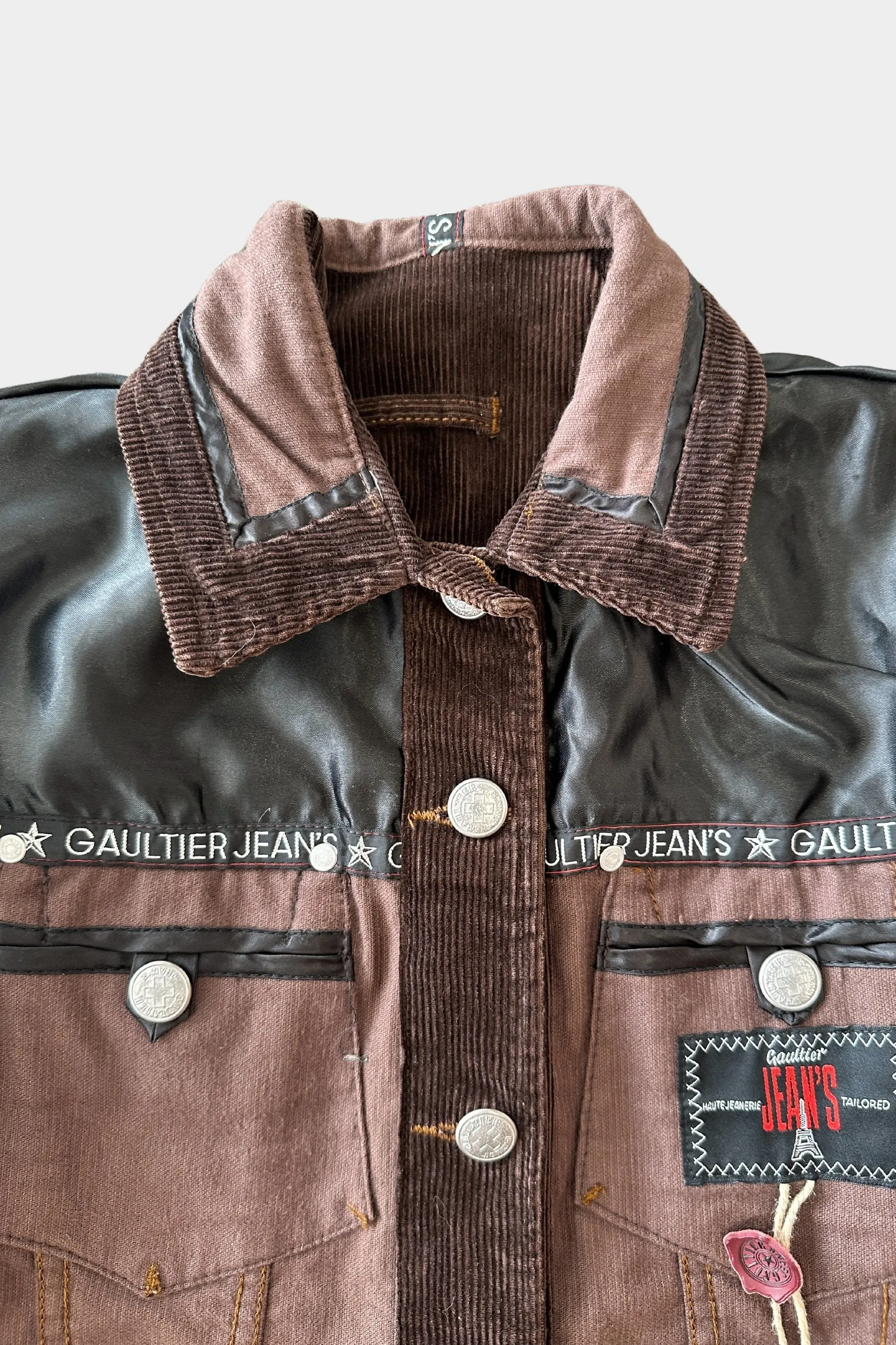 Jean Paul Gaultier Corduroy Reversible Brown Jacket