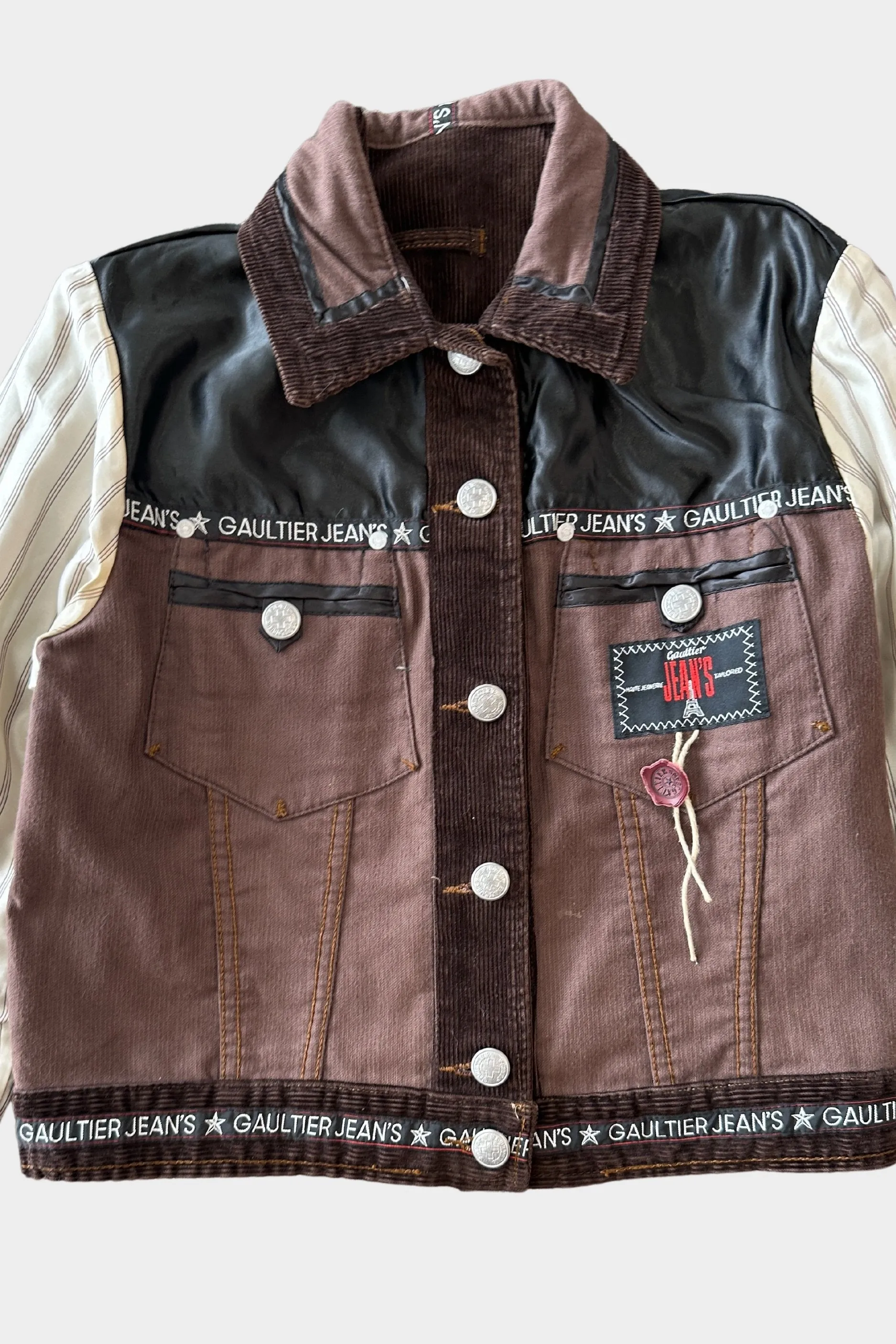 Jean Paul Gaultier Corduroy Reversible Brown Jacket