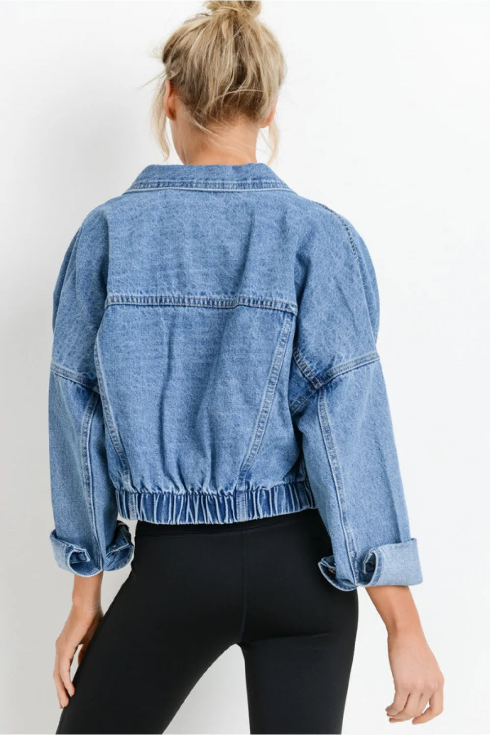 Jenny Cropped Denim Jacket