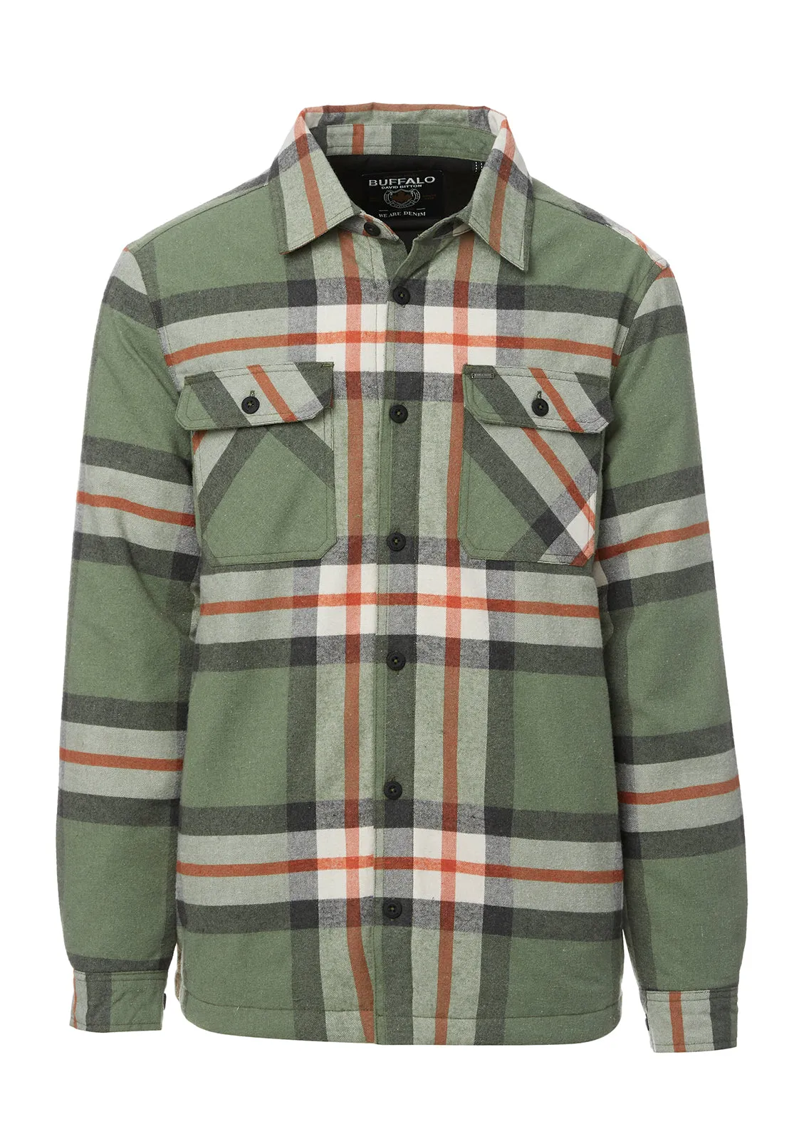 Jomon Men’s Shacket in Green Plaid - BM24103