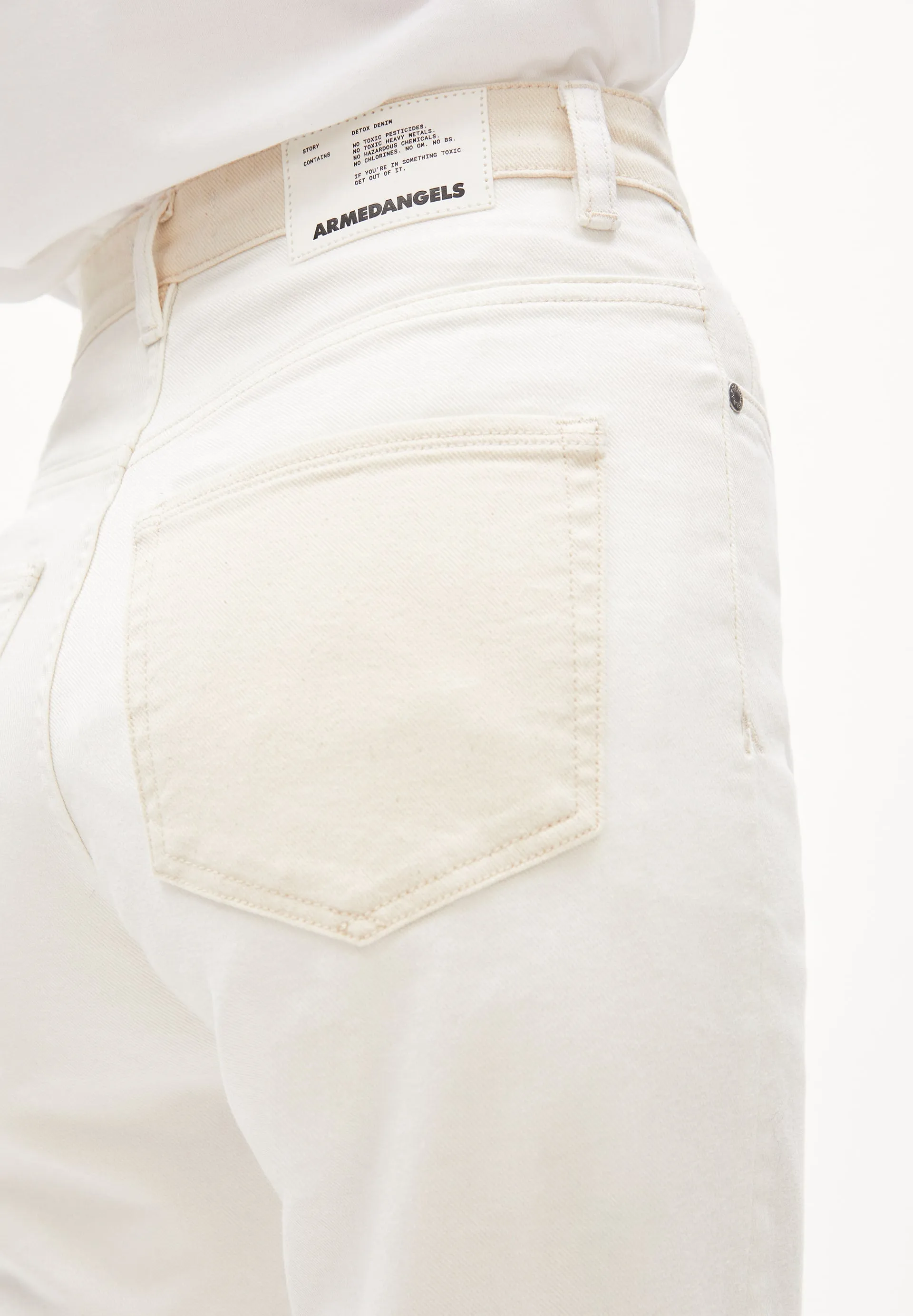 LAST ONE in 26/32 - Detox Denim Lejaa Detail - White