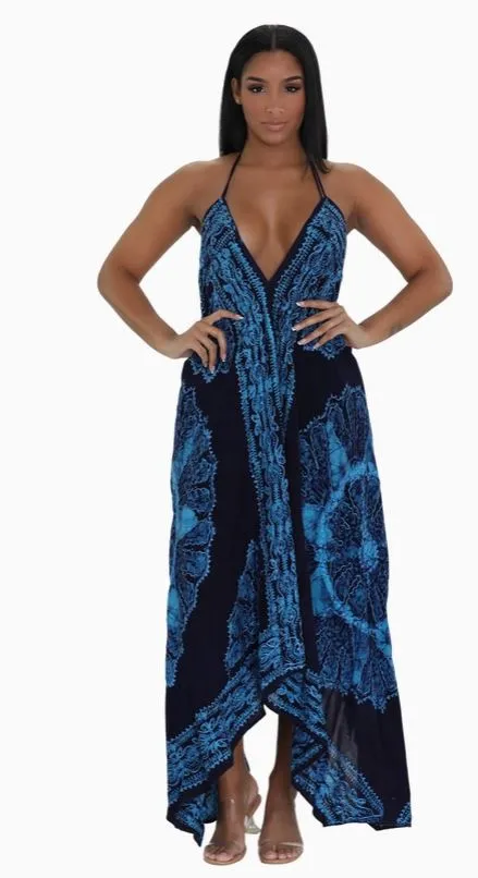 Last Ones! Astral Batik Scarf Dress