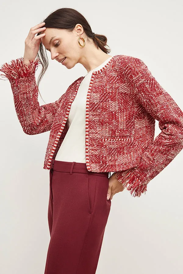 Lilia Jacket - Interweave :: Red Multi