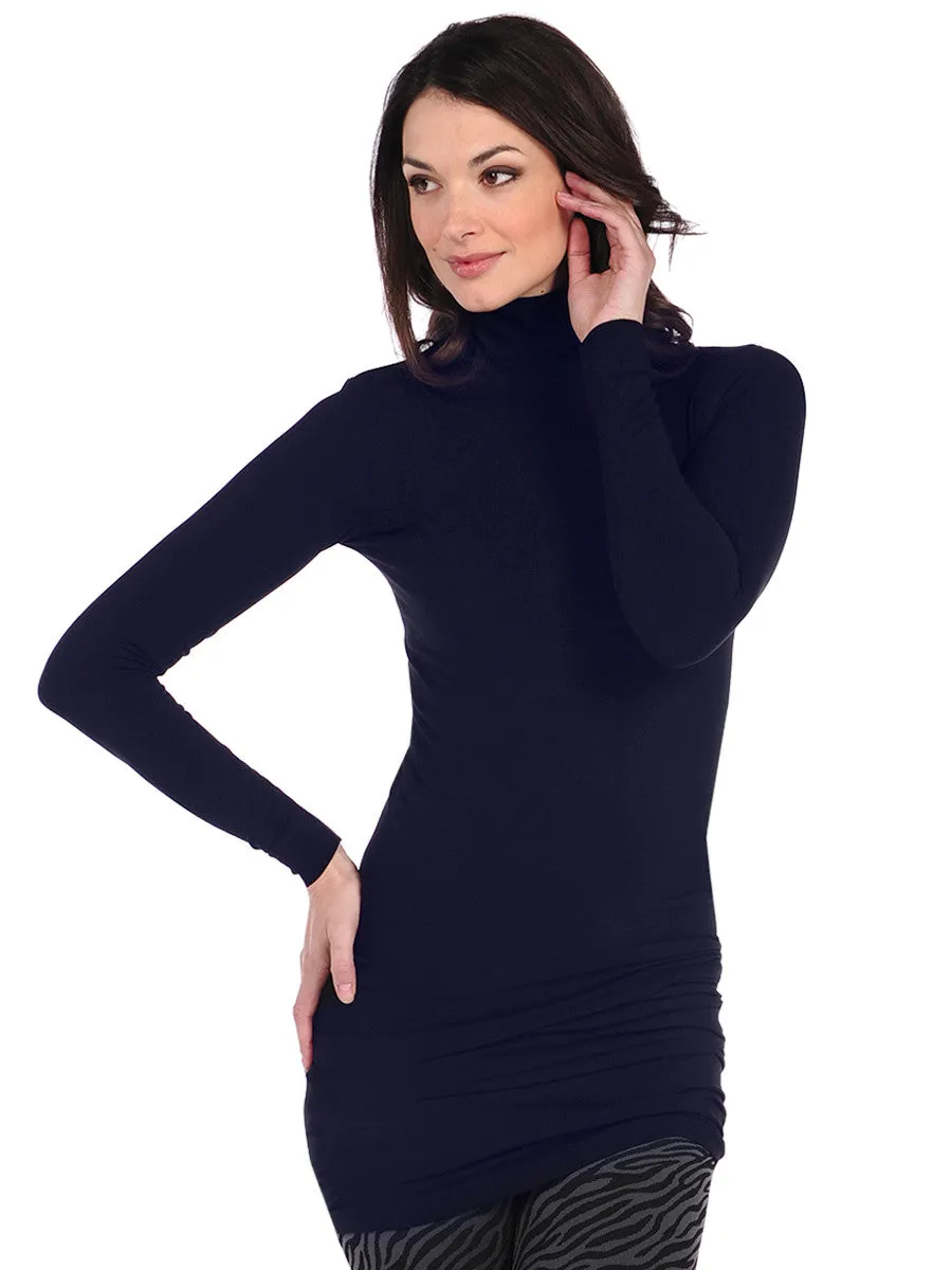 Long Sleeve Mock Tunic Slip Dress (8TS)