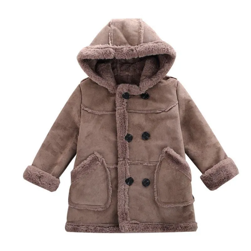 LovelyRLovely Boys' Suede Padded Trench Coat