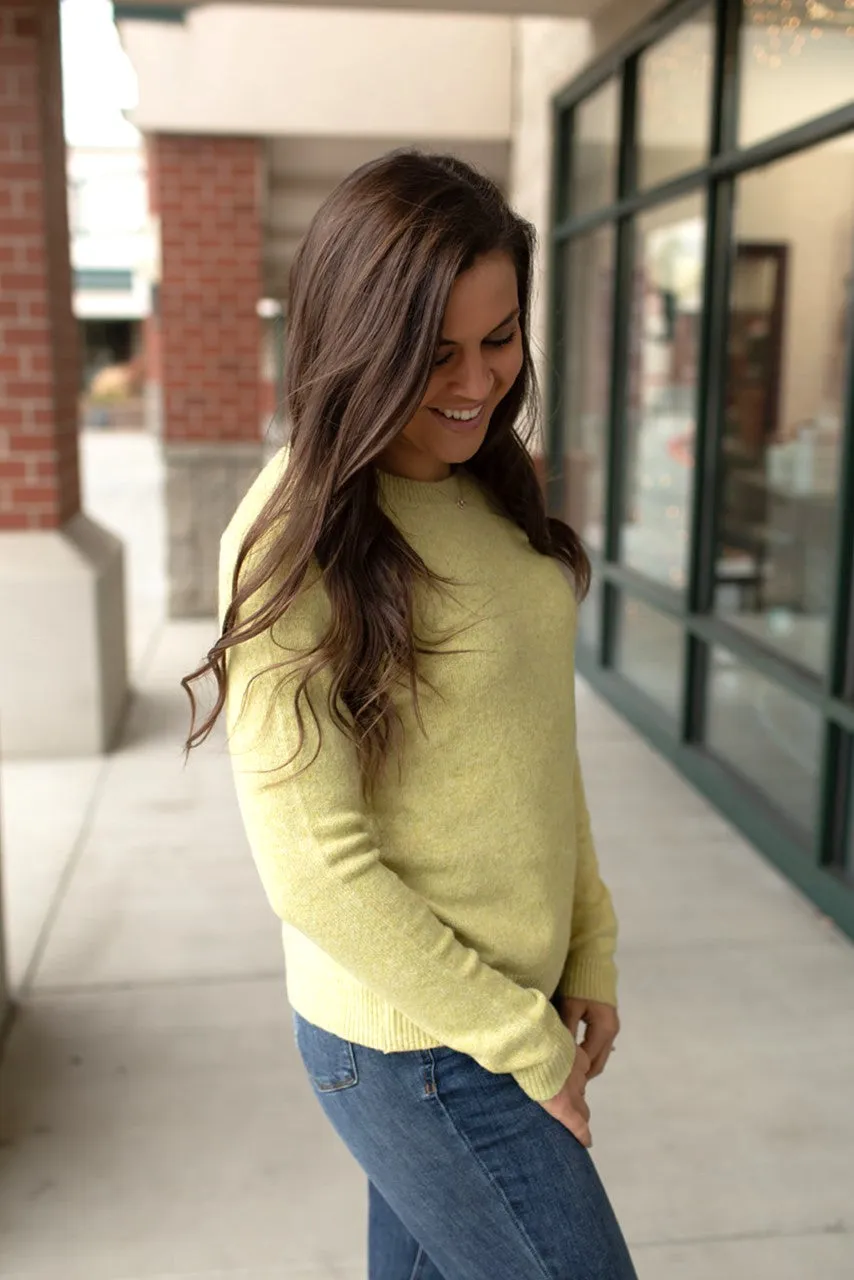 Lt Lime Basic Pullover Sweater (SM-XL)