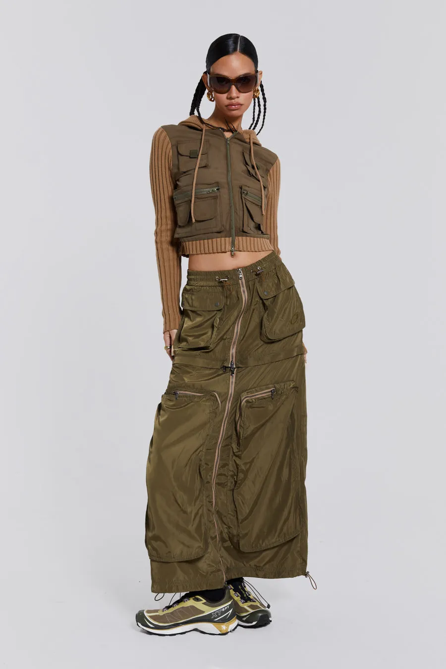 Madison 2 In 1 Cargo Maxi Skirt