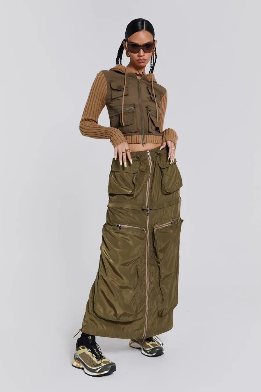 Madison 2 In 1 Cargo Maxi Skirt