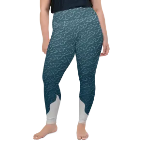 Magnificent Mantas Leggings Plus Size (Warehouse)