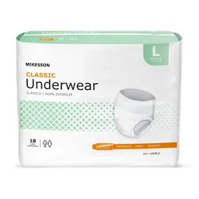 McKesson Classic Light Absorbent Underwear, Large