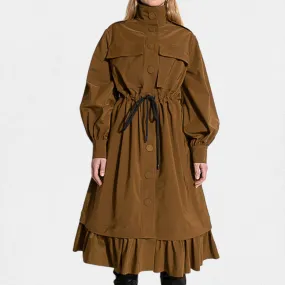 MEIMEIJ - BROWN METALIC TRENCH COAT