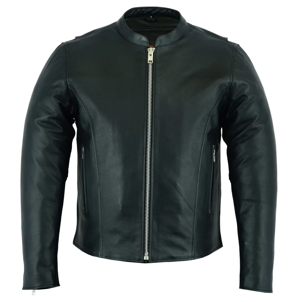 Men's Classic Scooter Leather Jacket