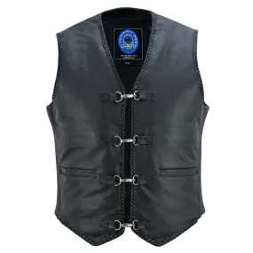 Men's Murray Leather Motorcycle Vest JRV10044