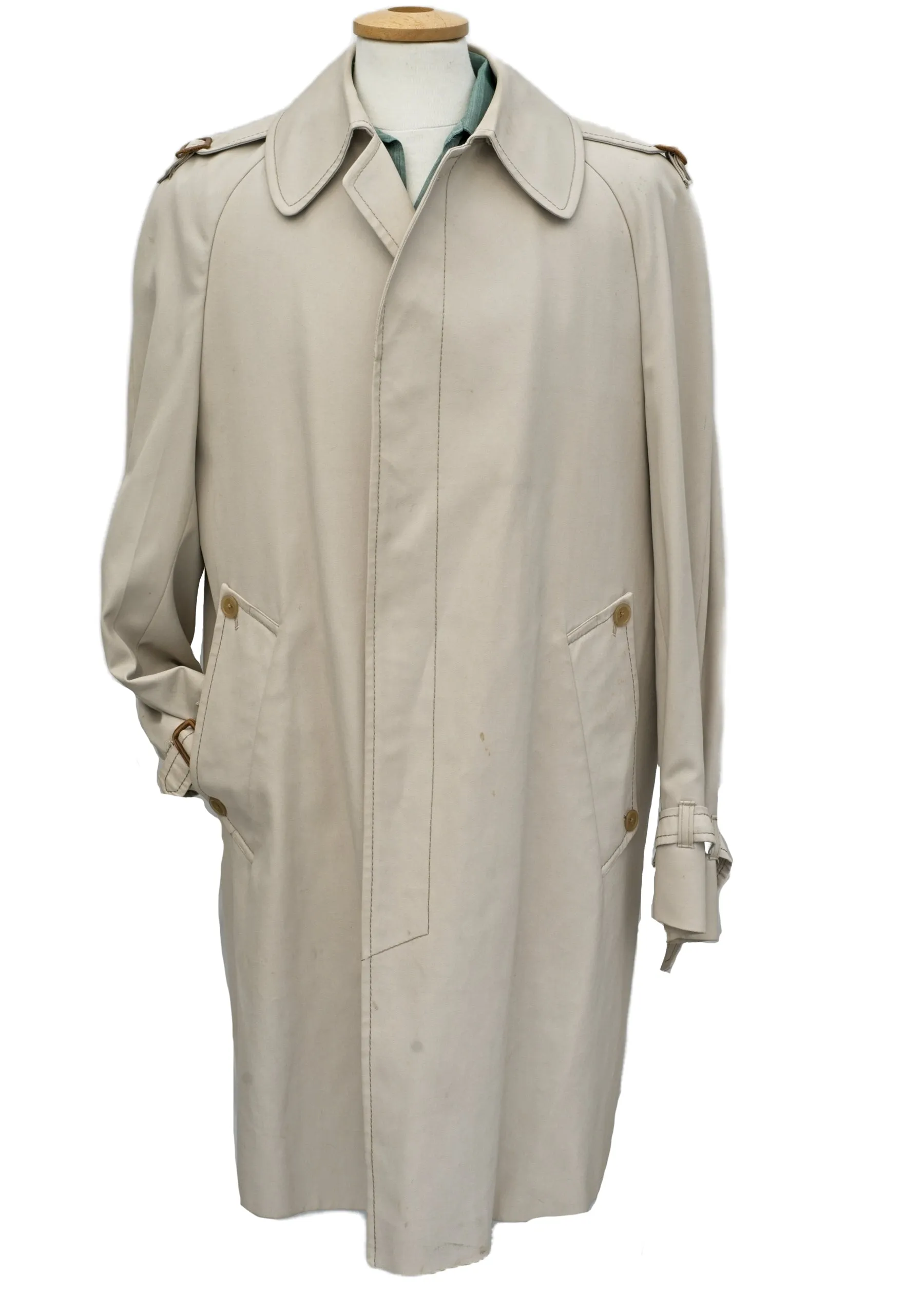 Men's Vintage Aquascutum Trench Coat Raincoat • Removable Liner