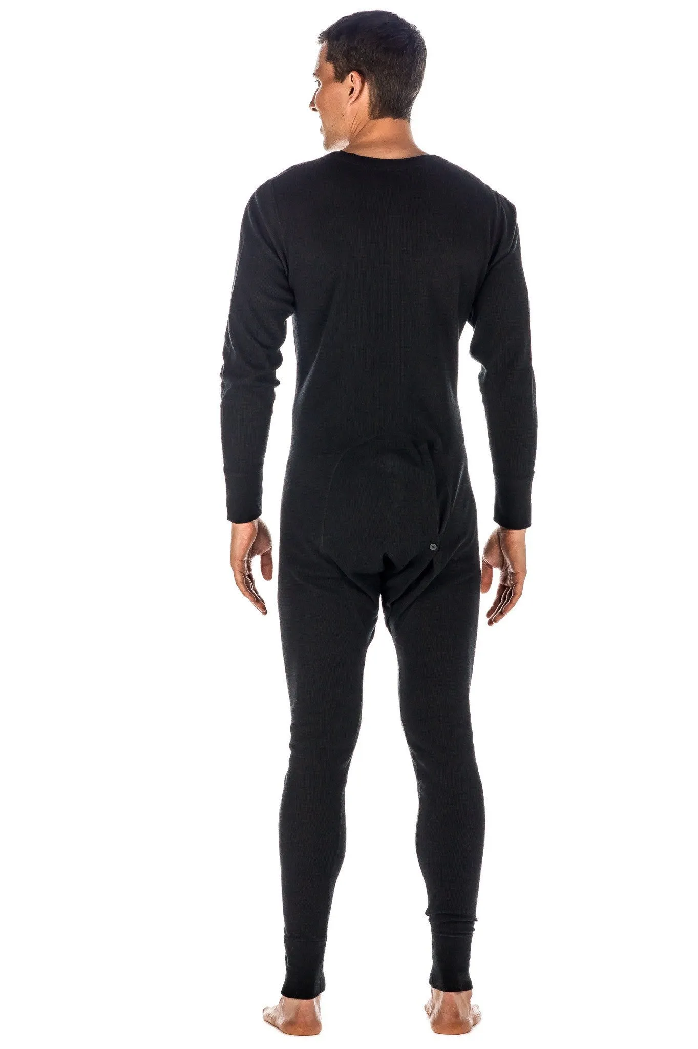 Men's Waffle Knit Thermal Union Suit