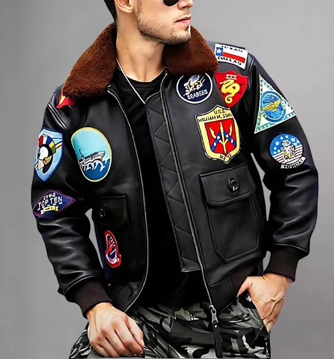 MEN'SOFFICIAL SIGNATURE SERIES LEATHER JACKET