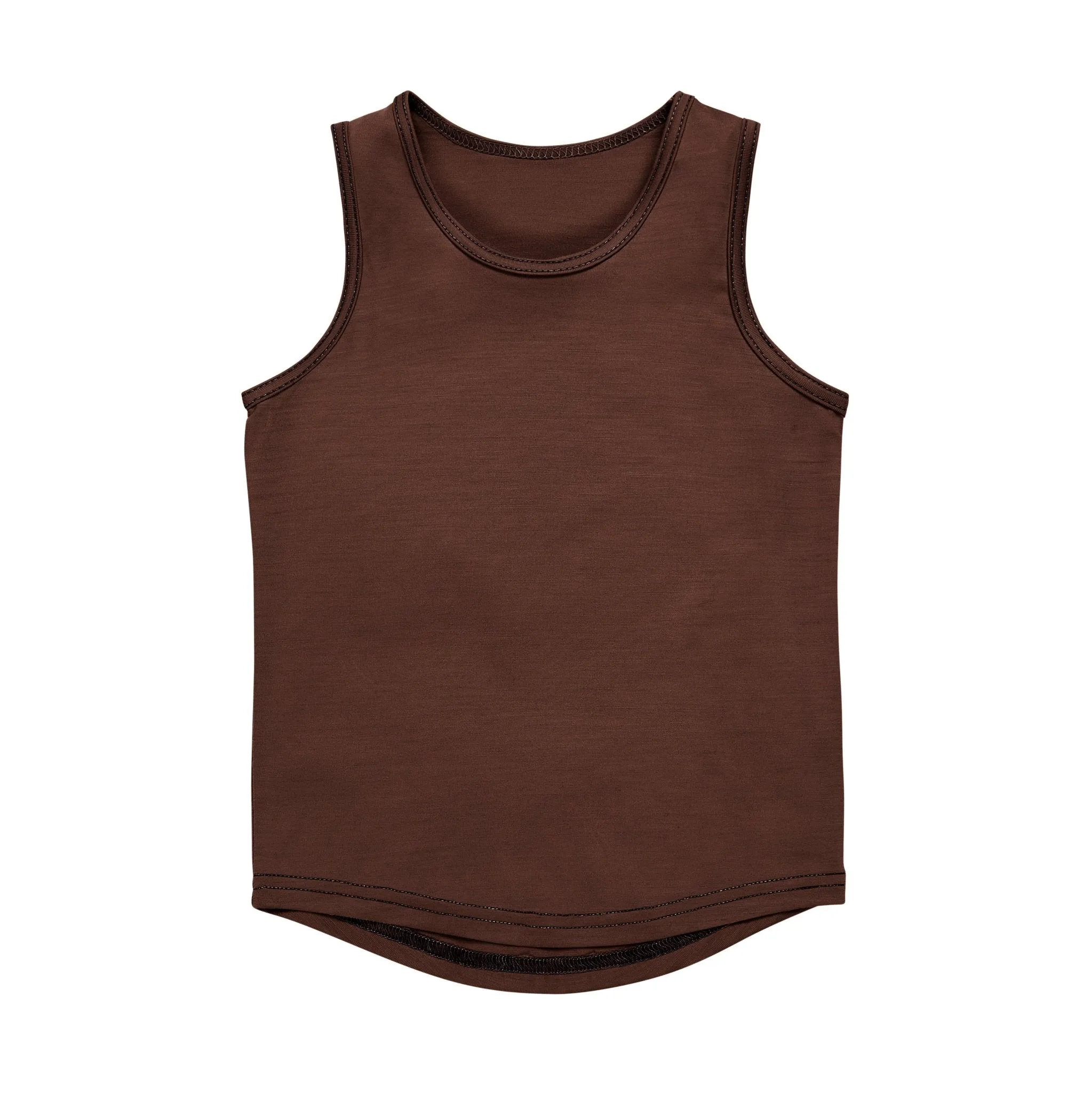 Merino Tank, Chocolate Brown