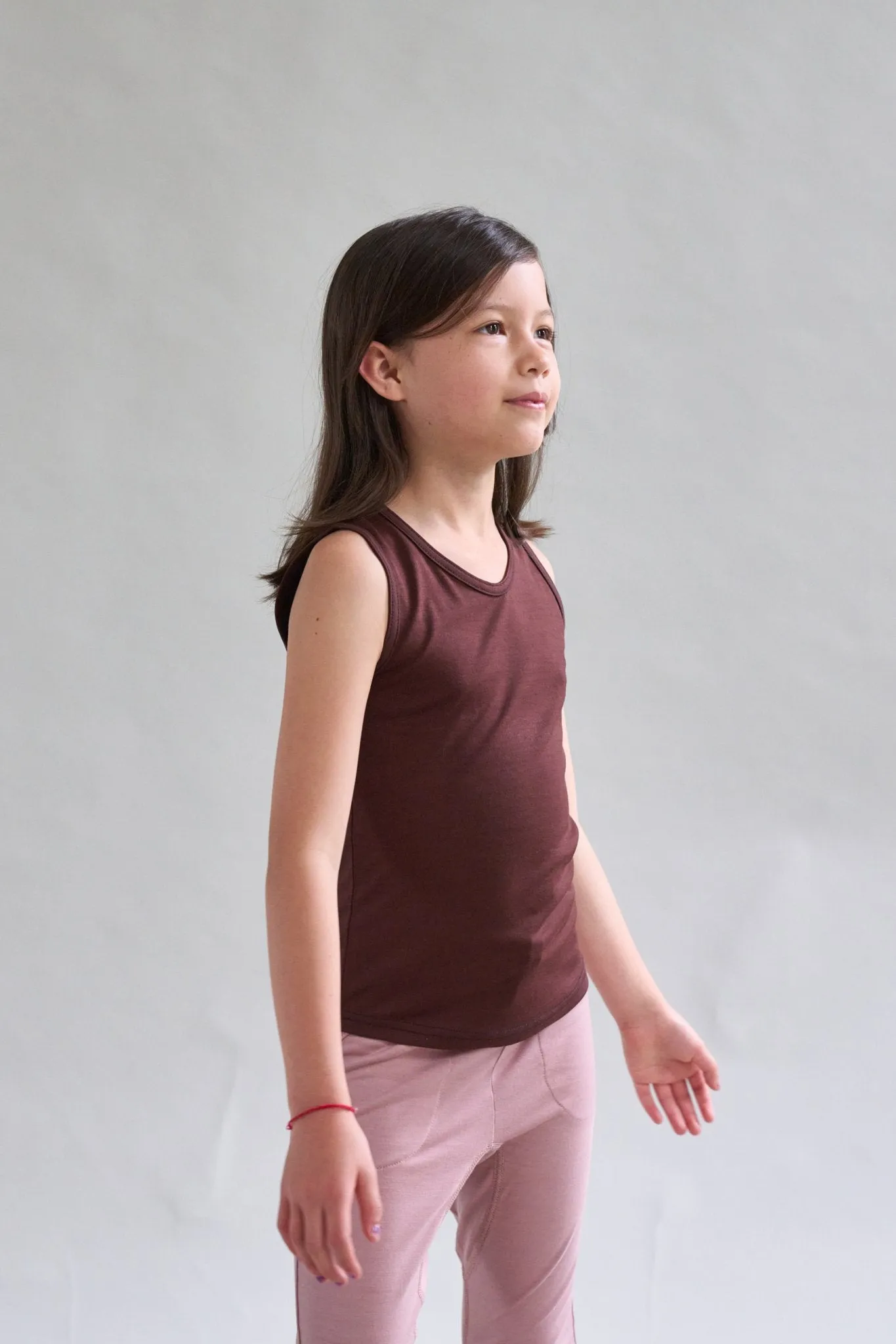 Merino Tank, Chocolate Brown