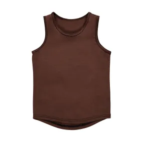 Merino Tank, Chocolate Brown