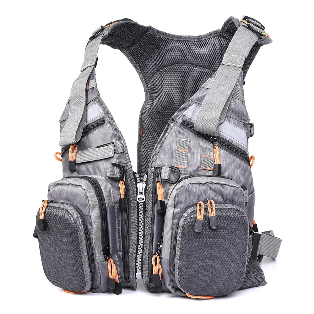 Mesh Fly Fishing Vest Multifunction Breathable Backpack Fishing Vest Fast Drying