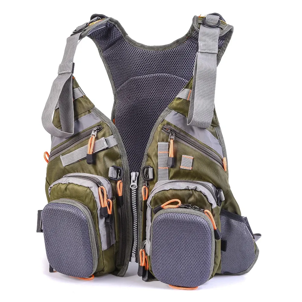 Mesh Fly Fishing Vest Multifunction Breathable Backpack Fishing Vest Fast Drying