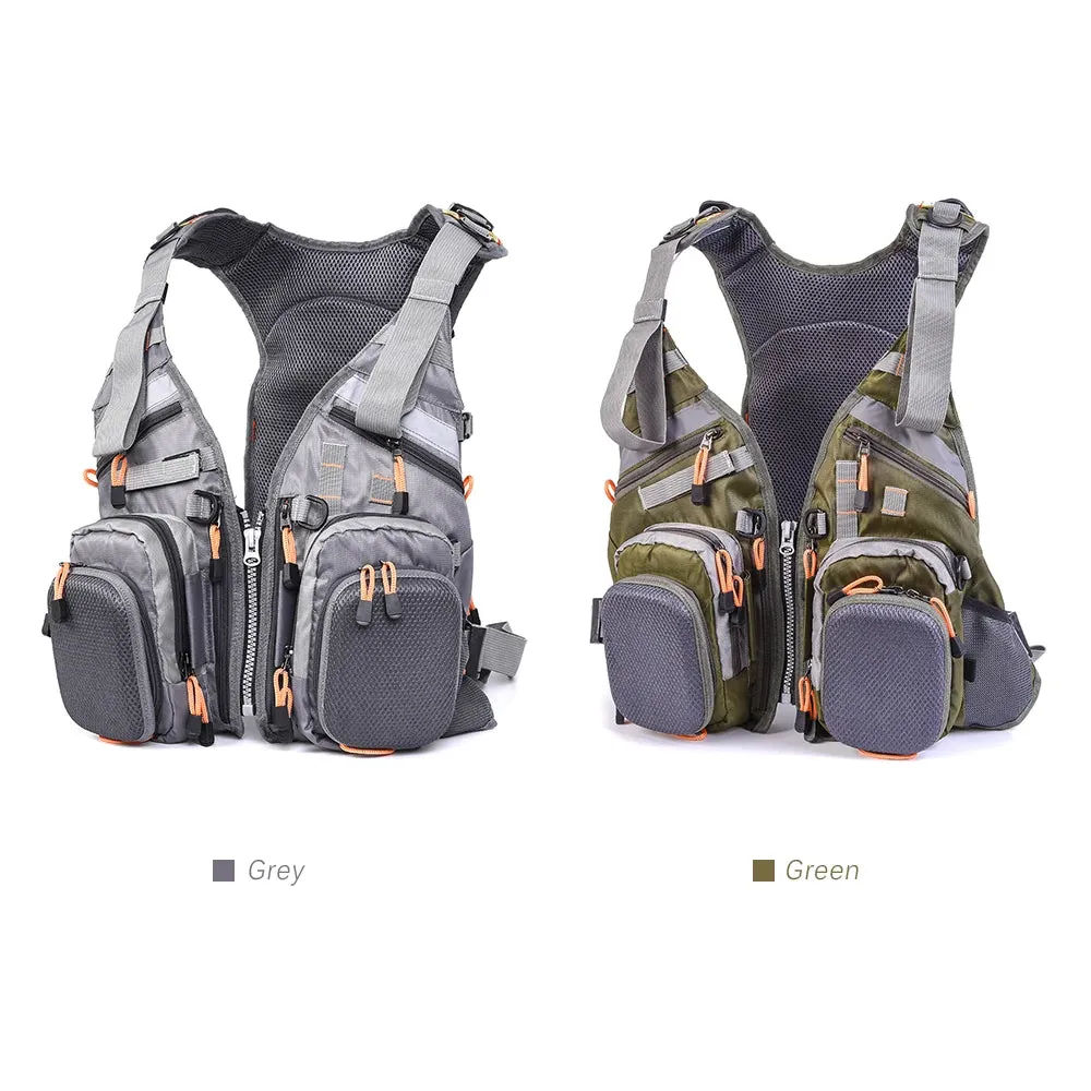 Mesh Fly Fishing Vest Multifunction Breathable Backpack Fishing Vest Fast Drying