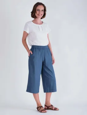 Mila Cotton Culottes | Denim